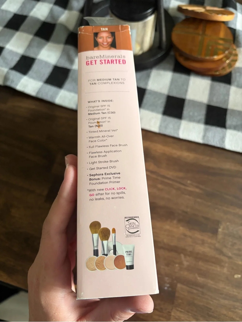 bareMinerals 9-Piece Get Started Kit in Pink and Tan